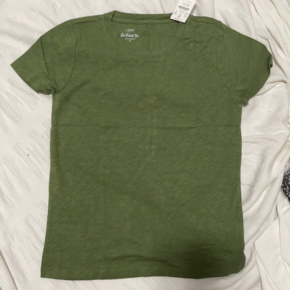 J. Crew Factory Olive Slub Crewneck Short Sleeve Tee